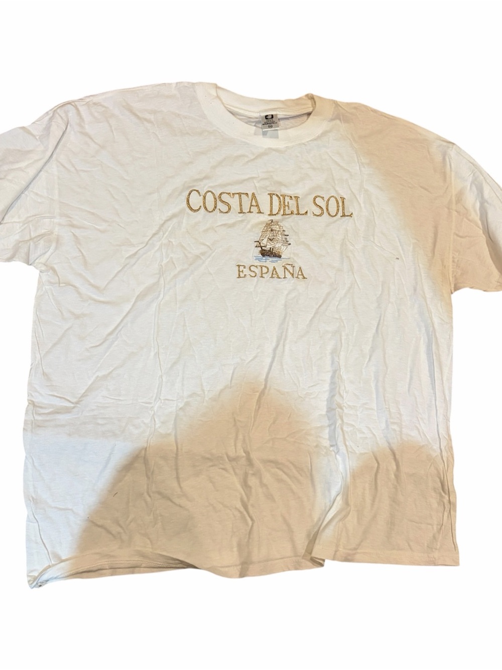 Costa Del Sol España White Graphic Tee